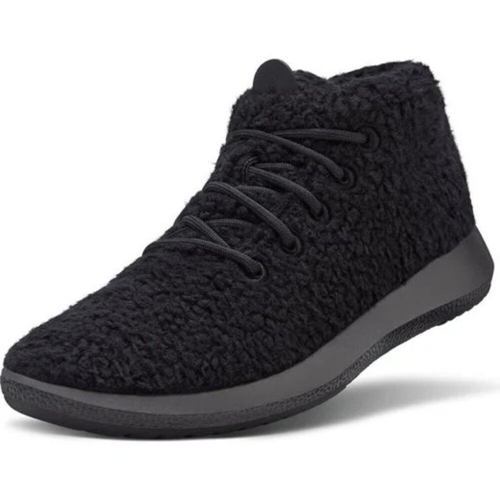 Allbirds Women's Black Wool Runner Up Double Fluff Sneaker. Sz 9
